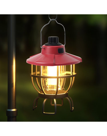 LED 해피무드 캠핑랜턴 L2(레드) 휴대용 텐트랜턴