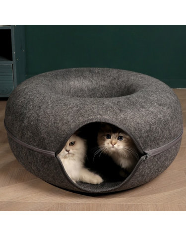 고양이 도넛 터널 숨숨집(60cm) 다묘 캣터널하우스