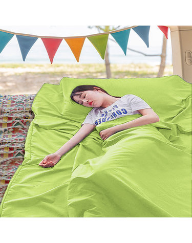 여행용 캠핑 침낭라이너 사계절 차박 침낭내피 그린
