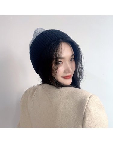 포근한 기모 니트 비니(그레이) 겨울모자
