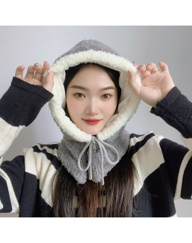 뽀글이 후드 넥워머