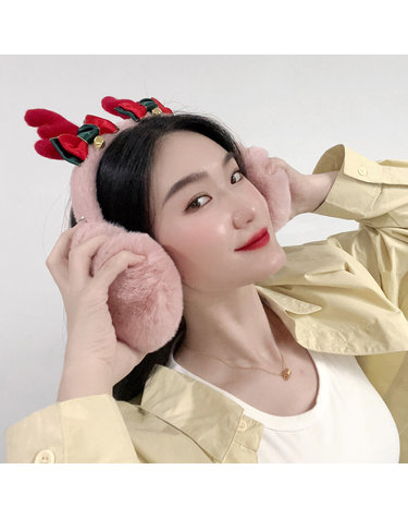 방울방울 루돌프 귀마개 성탄절귀마개 겨울귀덮개
