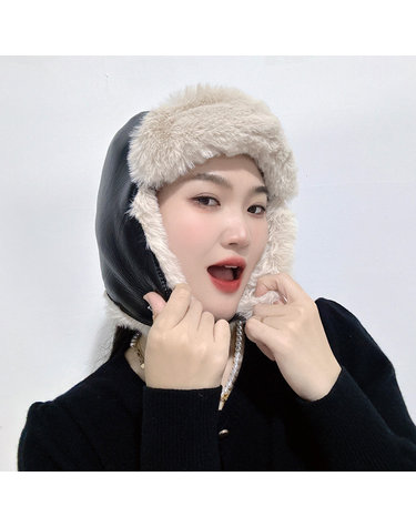 터프 레더 귀달이 군밤모자(블랙)