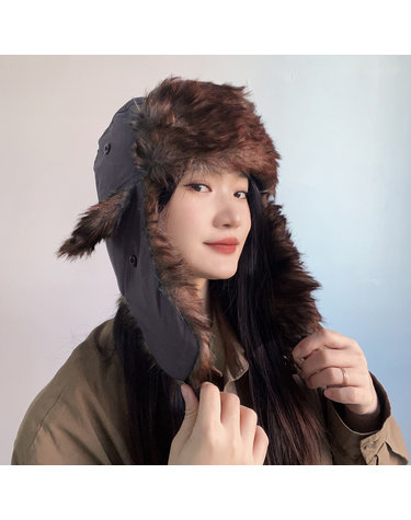 [아일렌]따수운 귀달이 군밤모자(그레이)