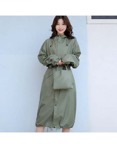 [아일렌]트렌드 남녀공용 바람막이 레인코트(L) (그린)