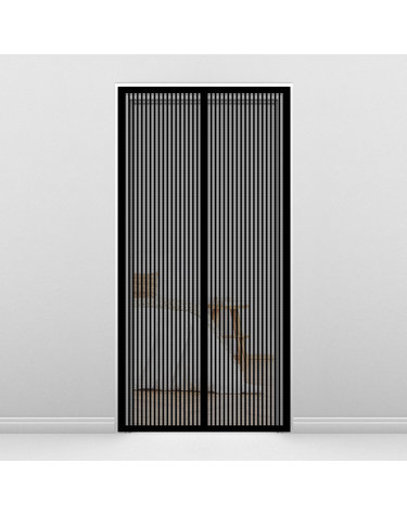 [홈앤시스] 방충네트 자석 문 모기장(90x210cm) (블랙)