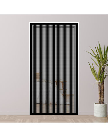 [홈앤시스] 방충네트 자석 문 모기장(100x210cm) (블랙)