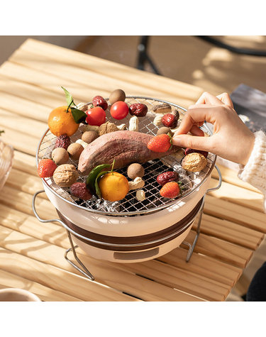 [엣모어]감성캠핑 토기 미니 화로(18.5cm)
