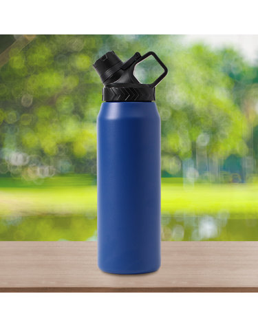 [쿠킹홈]위드미 이중스텐 보온병(900ml) (블루)