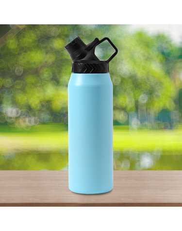 [쿠킹홈]위드미 이중스텐 보온병(900ml) (스카이)