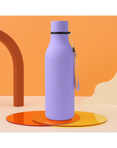 [쿠킹홈]슬림보틀 이중스텐 보온병(550ml) (퍼플)