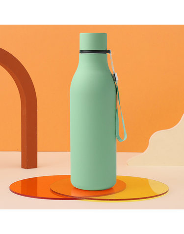 [쿠킹홈]슬림보틀 이중스텐 보온병(550ml) (라이트그린)