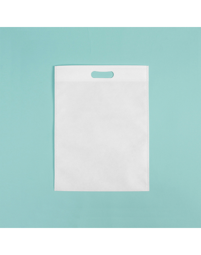 비투비월드 컬러 부직포 가방 10p(25x35cm) (화이트) 기프트백 착용컷