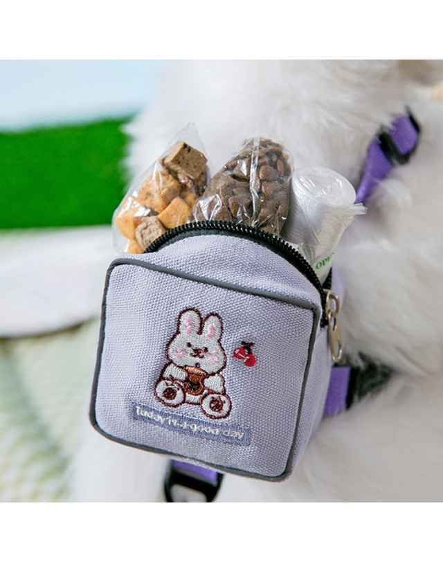 비투비월드 반려동물 백팩 하네스+리드줄(M)고양이 애완산책줄 착용컷
