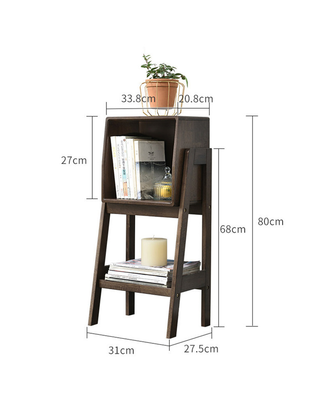 비투비월드 원목 인테리어 사다리 선반 (80cm) (월넛) 착용컷