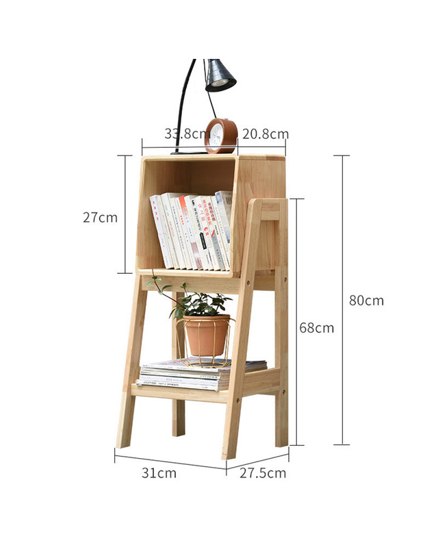 비투비월드 원목 인테리어 사다리 선반 (80cm) (네츄럴) 착용컷