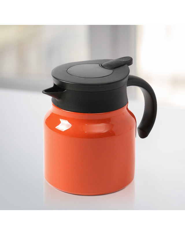 비투비월드 티웨어 온도표시 보온주전자(750ml) (오렌지)차거름망 착용컷
