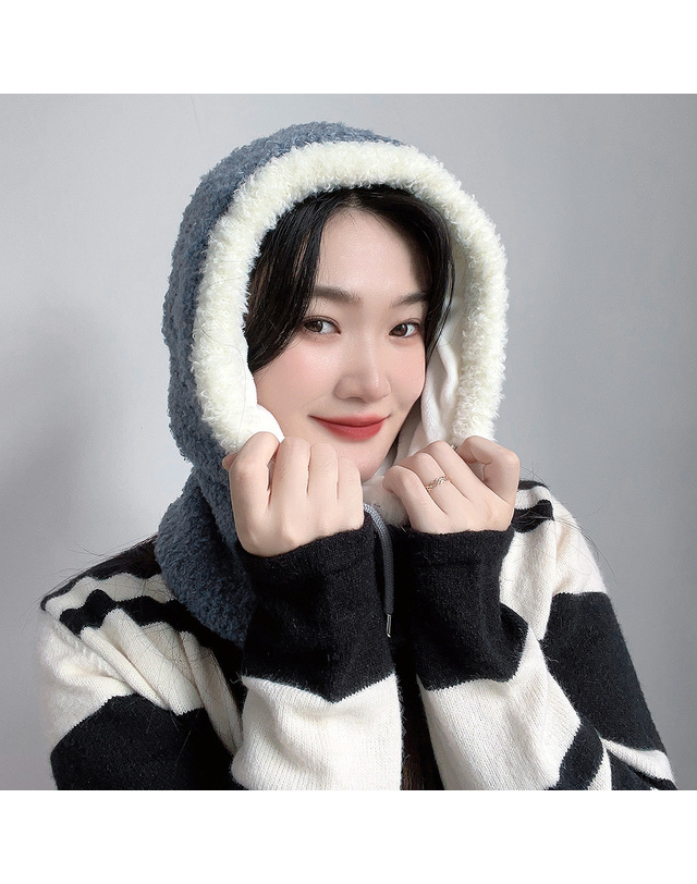비투비월드 뽀글이 후드넥워머 착용컷