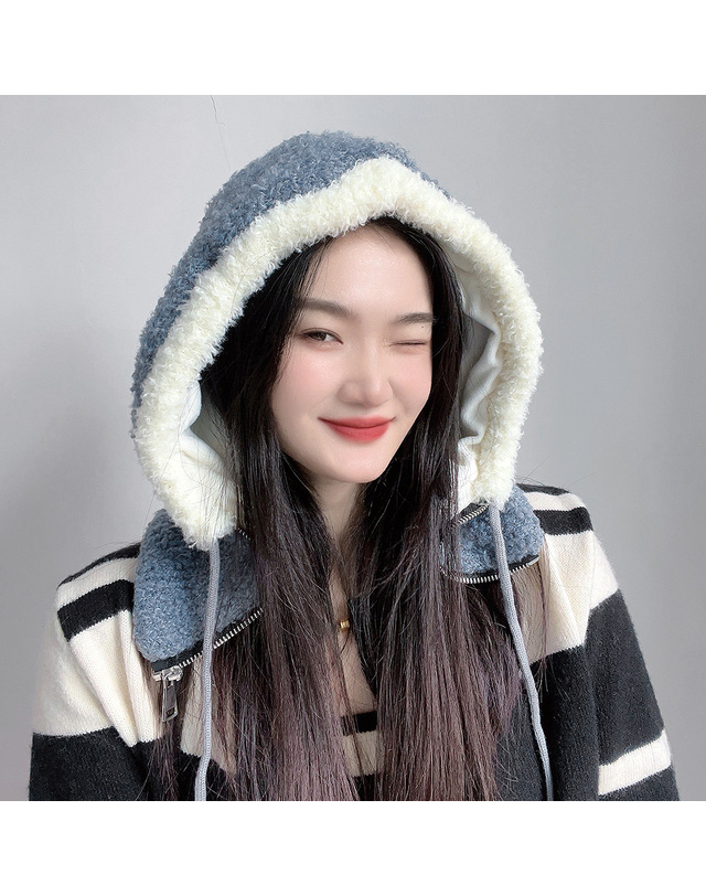 비투비월드 뽀글이 후드넥워머 착용컷