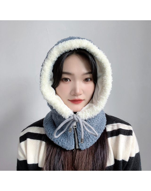 비투비월드 뽀글이 후드넥워머 착용컷