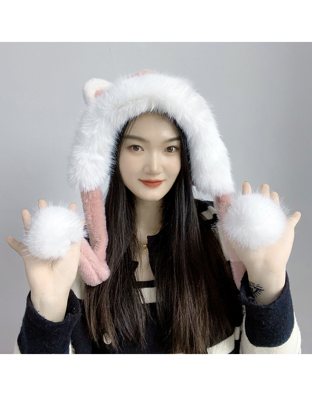 비투비월드 방울방울 곰돌이 귀달이 모자 귀덮개모자 트래퍼햇 착용컷
