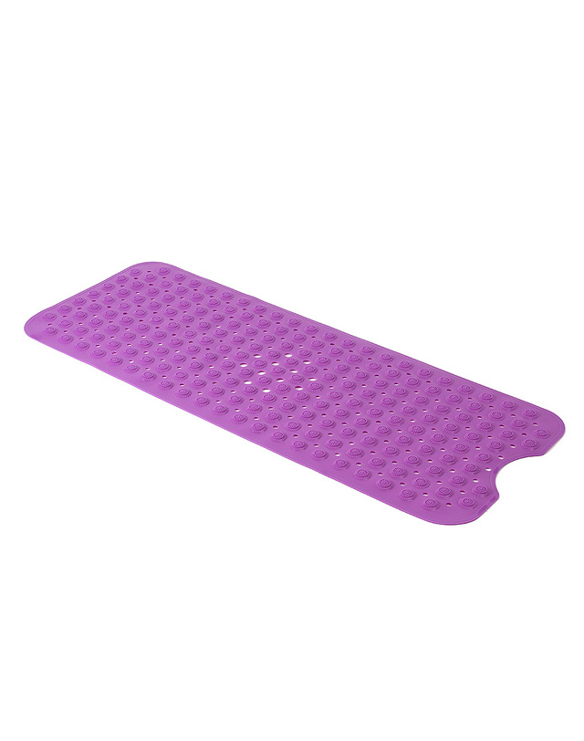 비투비월드 타일흡착 미끄럼방지 욕실매트(40x100cm) (퍼플) 착용컷