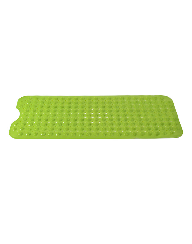 비투비월드 타일흡착 미끄럼방지 욕실매트(40x100cm) (그린) 착용컷