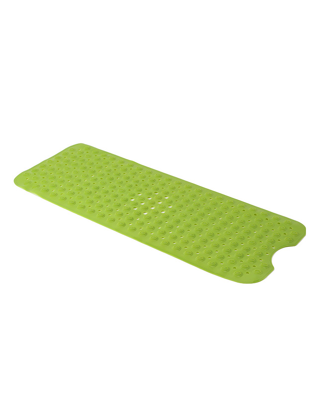 비투비월드 타일흡착 미끄럼방지 욕실매트(40x100cm) (그린) 착용컷