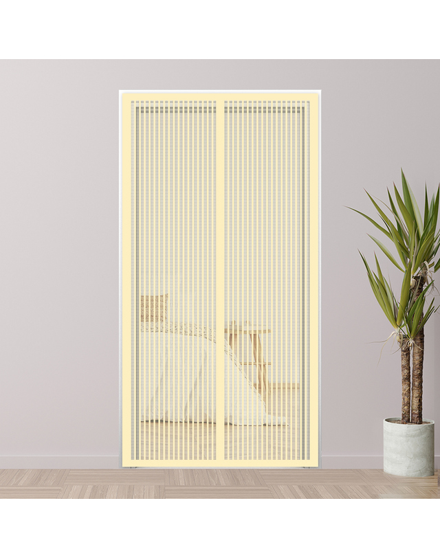 비투비월드 [홈앤시스] 방충네트 자석 문 모기장(90x210cm) (아이보리) 착용컷