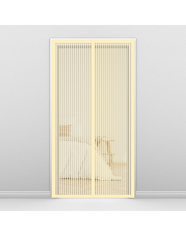 비투비월드 [홈앤시스] 방충네트 자석 문 모기장(90x210cm) (아이보리) 착용컷