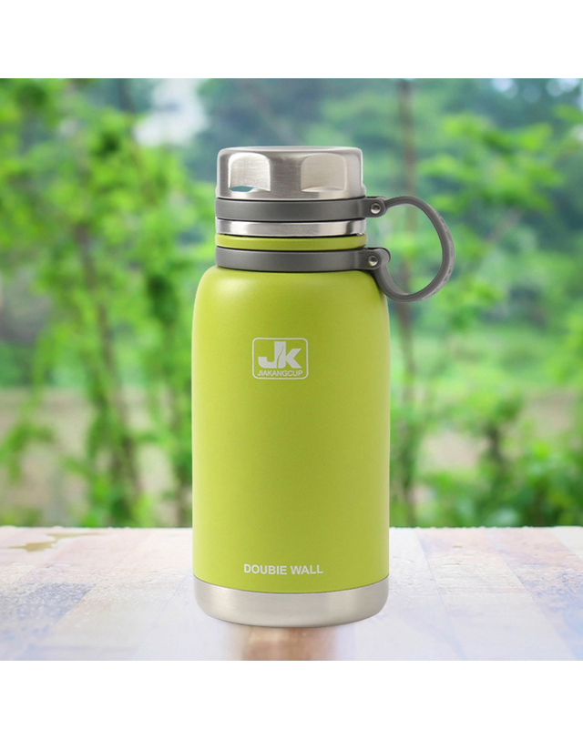 비투비월드 [쿠킹홈]워터탱크 이중스텐 보온병(800ml) (옐로우그린) 착용컷