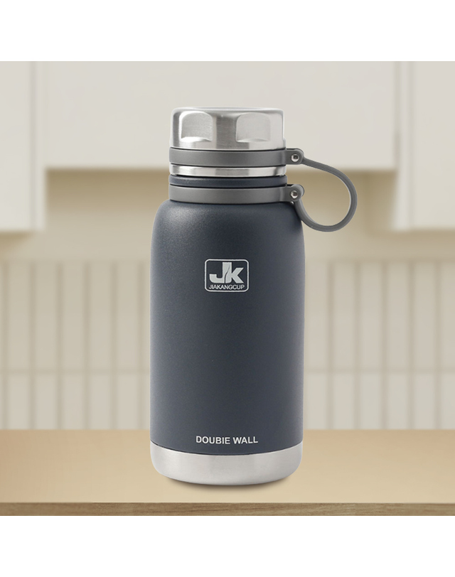 비투비월드 [쿠킹홈]워터탱크 이중스텐 보온병(800ml) (네이비) 착용컷