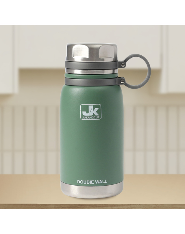 비투비월드 [쿠킹홈]워터탱크 이중스텐 보온병(800ml) (다크그린) 착용컷