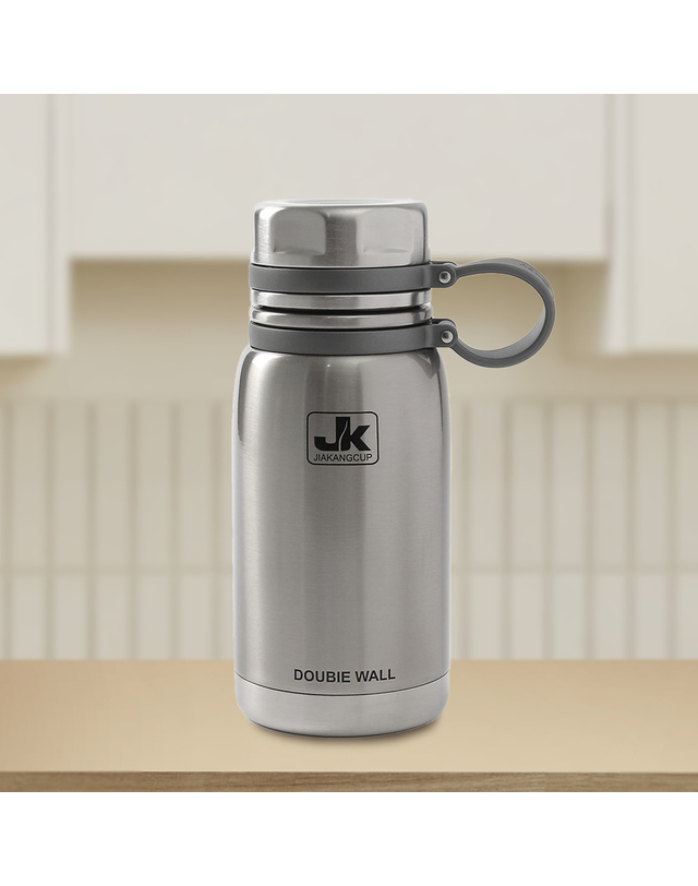 비투비월드 [쿠킹홈]워터탱크 이중스텐 보온병(600ml) (실버) 착용컷