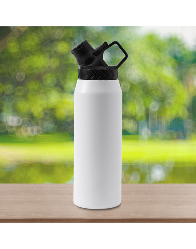 비투비월드 [쿠킹홈]위드미 이중스텐 보온병(900ml) (화이트) 착용컷