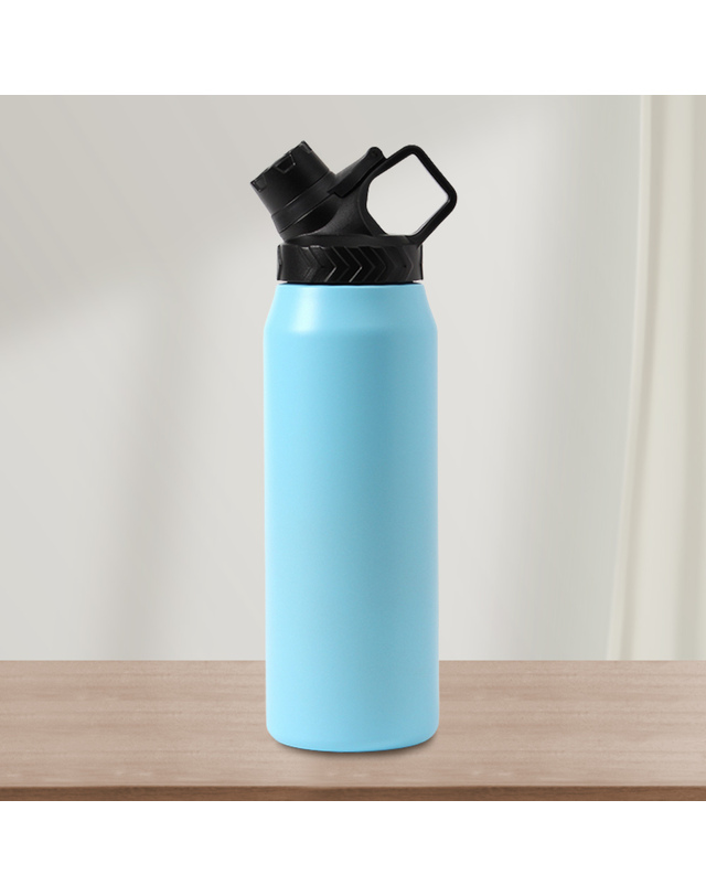 비투비월드 [쿠킹홈]위드미 이중스텐 보온병(900ml) (스카이) 착용컷