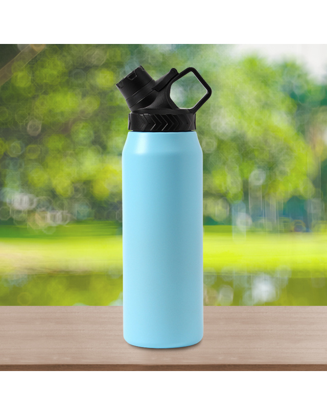 비투비월드 [쿠킹홈]위드미 이중스텐 보온병(900ml) (스카이) 착용컷
