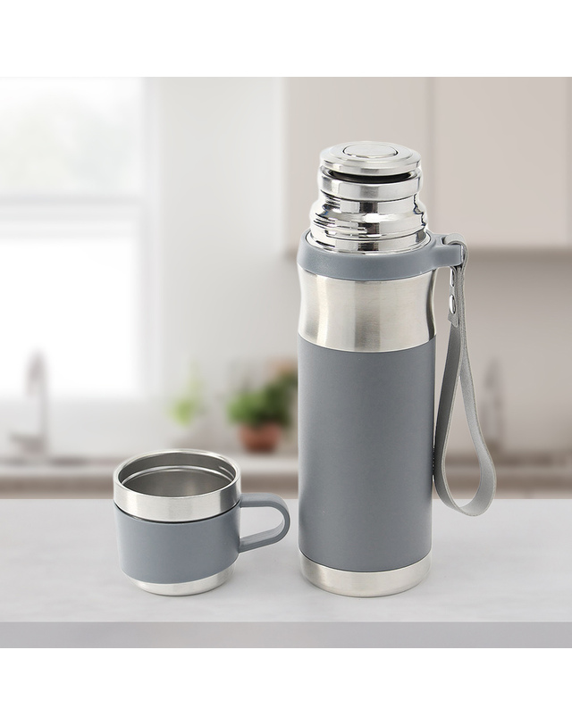 비투비월드 [쿠킹홈]웰데이 티보틀 보온병(500ml) (그레이) 착용컷