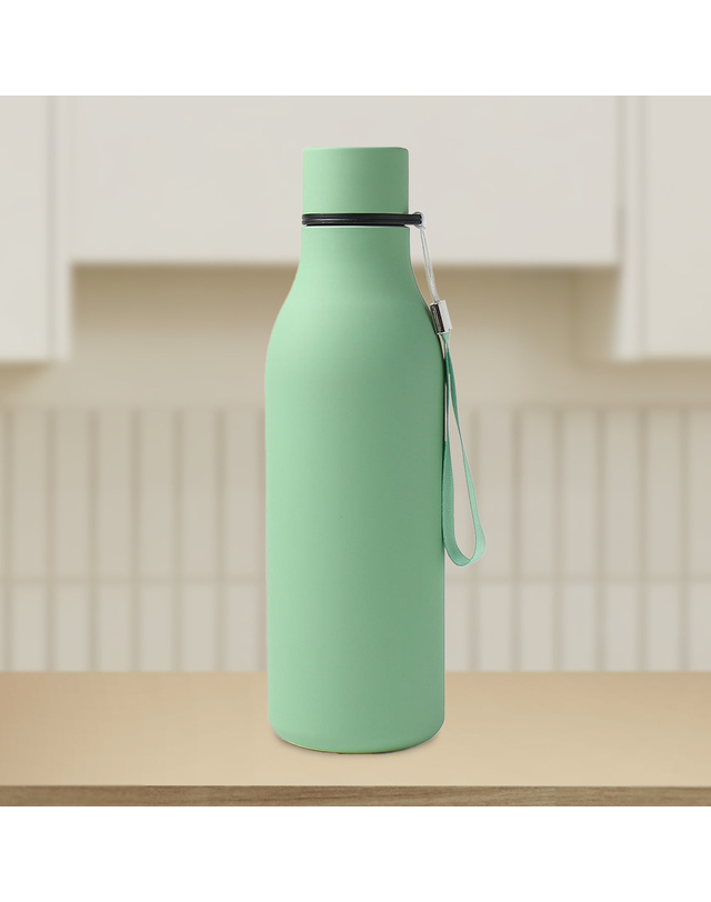비투비월드 [쿠킹홈]슬림보틀 이중스텐 보온병(550ml) (라이트그린) 착용컷