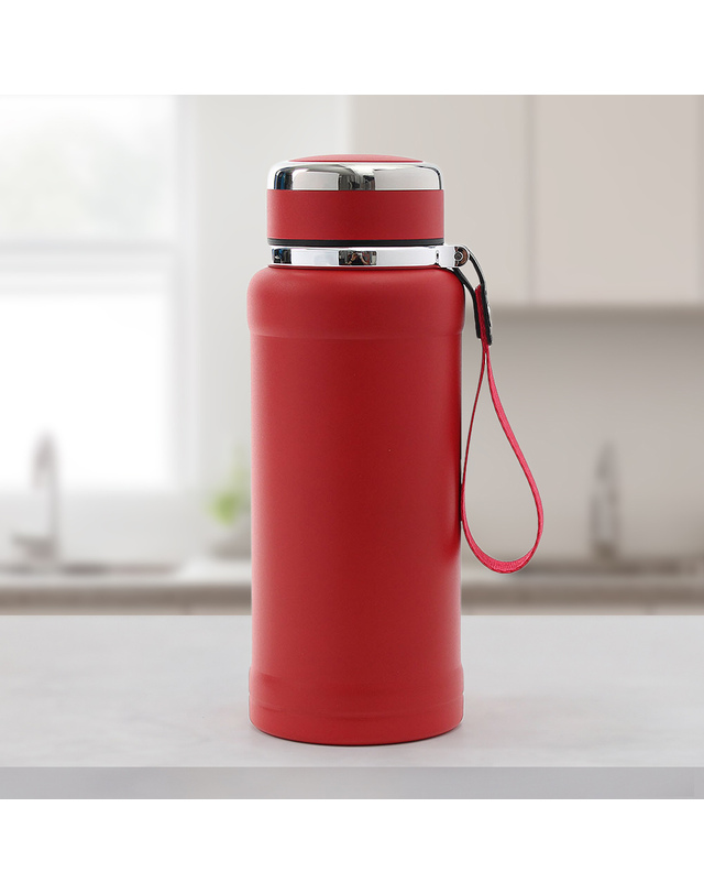 비투비월드 [쿠킹홈]사계절 보냉 보온병(600ml) (레드) 착용컷