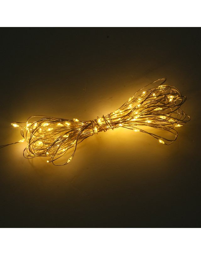 도토로 [도토로]은하수 USB 100구 LED 드럼 와이어 전구(10M) (웜색) 착용컷