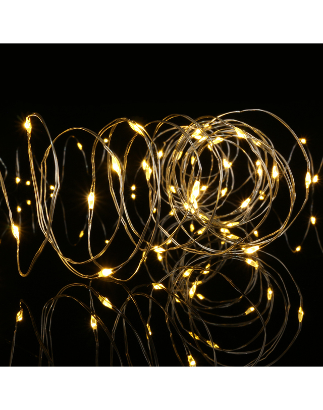 도토로 [도토로]은하수 USB 100구 LED 드럼 와이어 전구(10M) (웜색) 착용컷