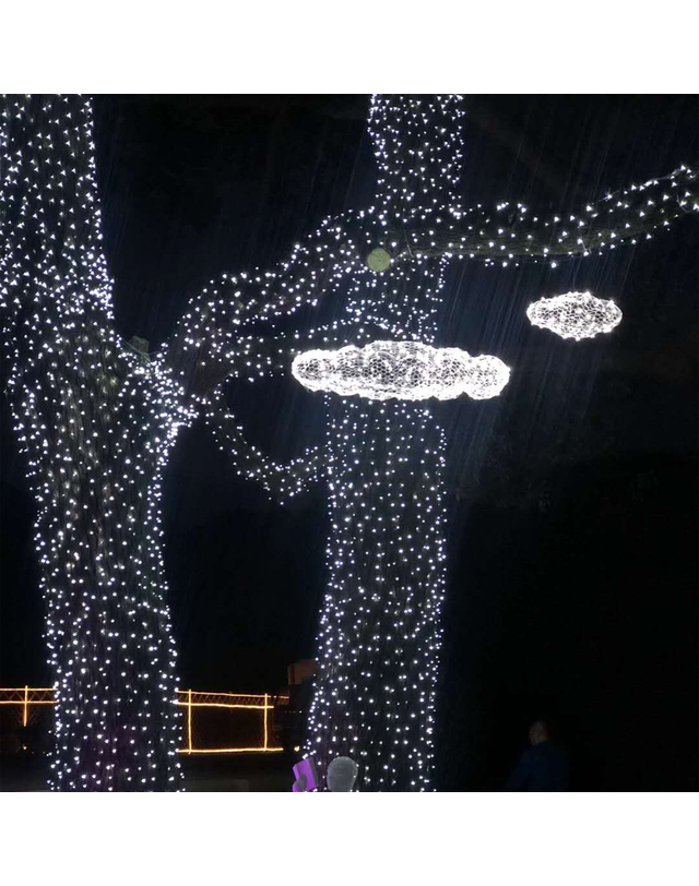 도토로 [도토로]은하수 100구 투명선 LED 백색 지니전구(10M) (전원잭포함) (연결가능) 착용컷