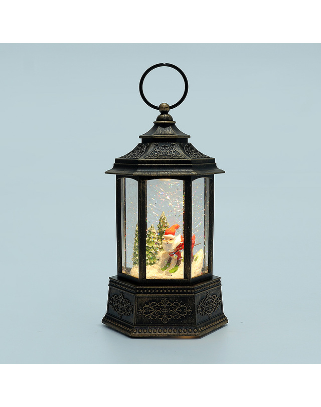 도토로 [도토로]LED 크리스마스 스노우볼 오르골(앤틱 랜턴) 착용컷