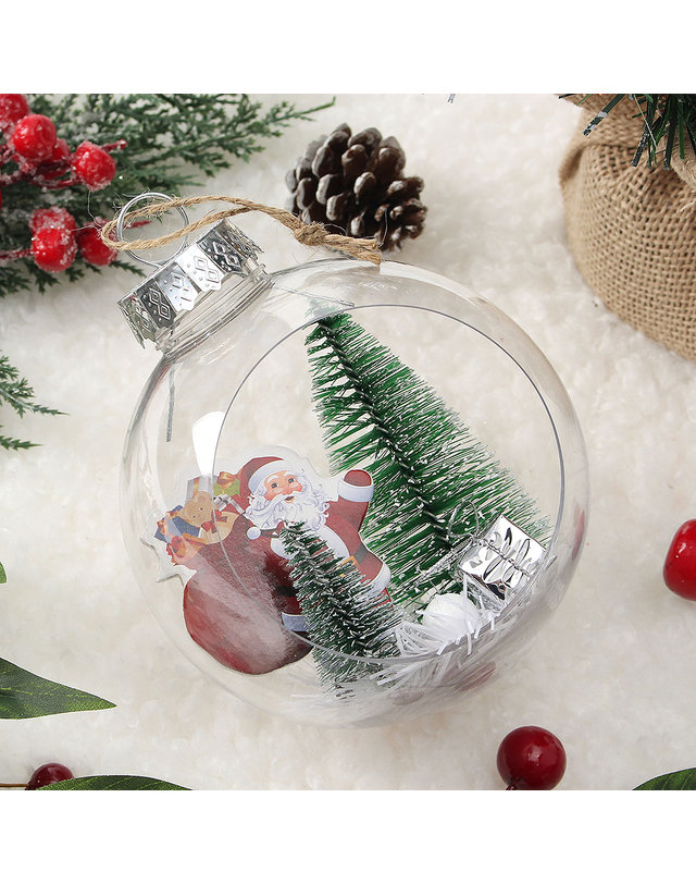 도토로 [도토로] 스노우 투명 장식볼(12cm) (산타선물) 착용컷