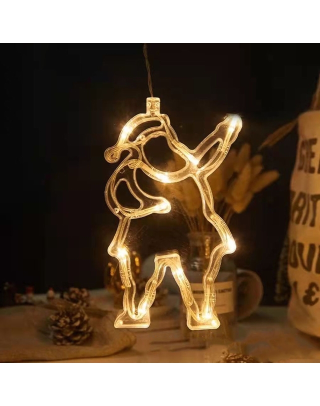 도토로 [도토로]감성 행잉 LED 장식전구(산타) 착용컷