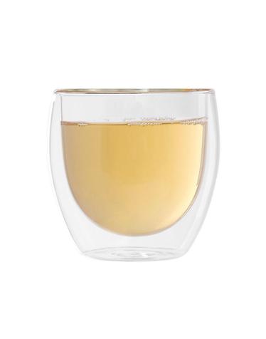 [로하티]블리스 이중 유리컵(180ml) 홈카페 투명잔