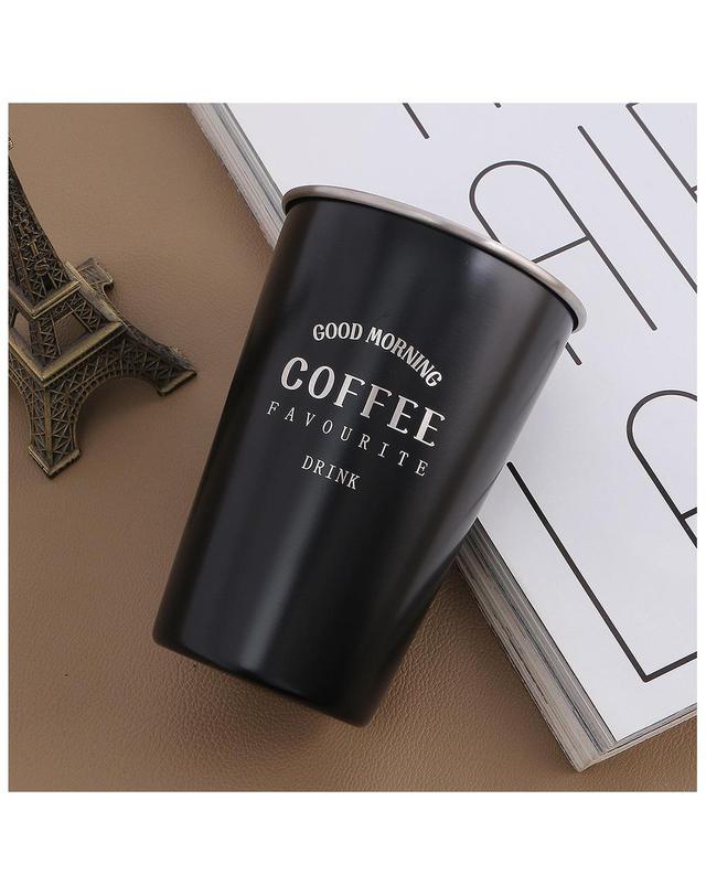 로하티 아임커피 스텐컵(500ml) (블랙)/ 스텐 물컵 착용컷