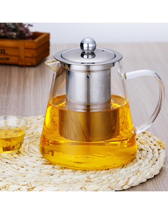 로하티 [로하티]차마실 내열유리 차포트(550ml) 착용컷