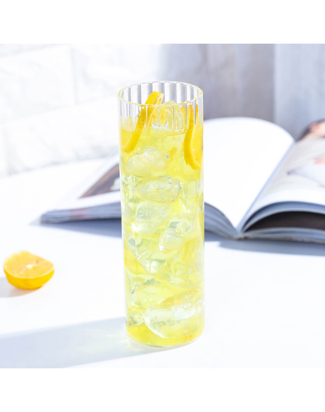 로하티 [로하티] 플리츠 유리컵 2p세트(560ml) 착용컷